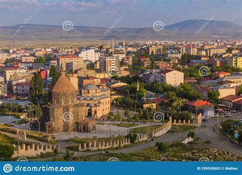 Aerial View Of Kars Turk Stock Image Image Of Center 259595603