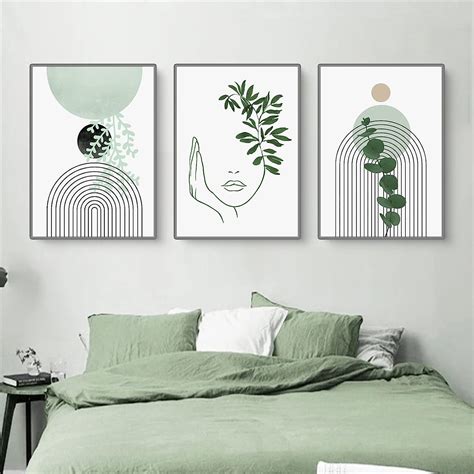 Sarah Duke Lot De 3 Posters Modernes Abstraits Peinture Murale