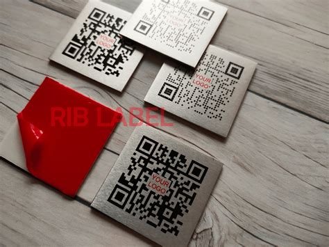 Set Of Qr Code Metal Tags For Restaurant Cafe Table Menu Etsy