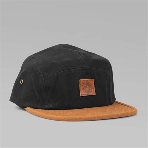 Obey Bayside 5 Panel Hat Black Obey Caps