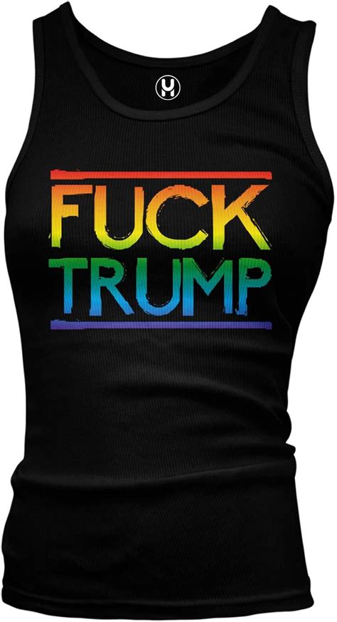 Amazon Fuck Trump Gay Pride Rainbow Lgbtq Juniors Tank Top Clothing Shoes Jewelry