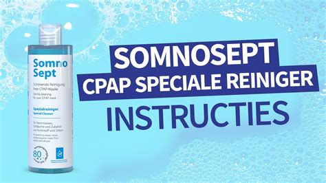 Somnosept Cpap Speciale Reiniger Instructies Youtube