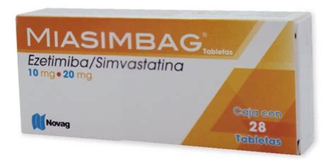 Miasimbag Ezetimiba 10 Mg 20 Con 28 Tabletas MercadoLibre