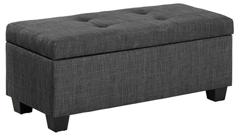 Ethan 3 Piece Ottoman Bench Charcoal Set Of 3 Elements Furniture