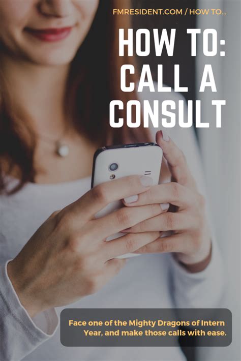 How To Call A Consult FMResident