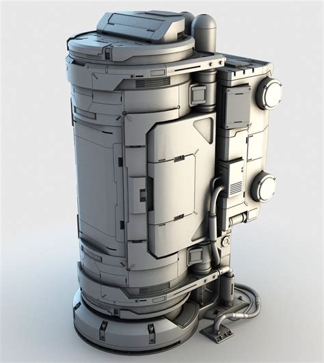 D Model Of Sci Fi Element