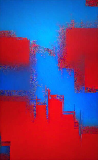 Beautiful Blue And Red Abstract Background | Premium AI-generated image 
