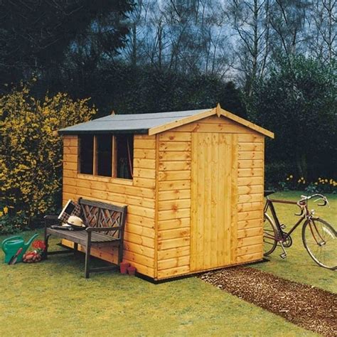 Shire Lewis Premium Shiplap Apex Shed 4x6 Garden Street