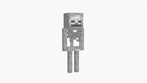 Minecraft Skeleton 3d Model Turbosquid 1843228