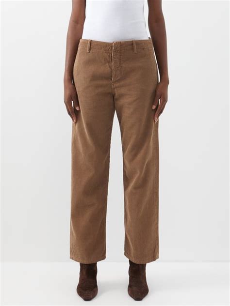 Fortela Jamie Corduroy Straight Leg Trousers Smart Closet