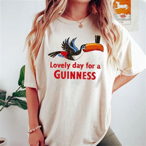 Vintage Guinness T Shirt Guinness Blouse Printed Guinness Shirt T