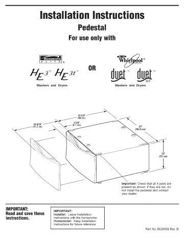 Whirlpool Ggw Lw Dryer Installation Guide Manualzz