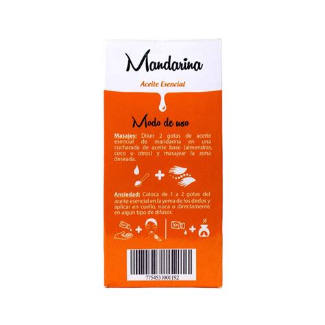 Ecovalle Aceite Esencial De Mandarina Ml Biocanastas