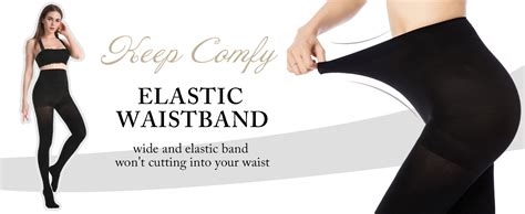 manzi womens  pairs opaque control top tights  comfort stretch