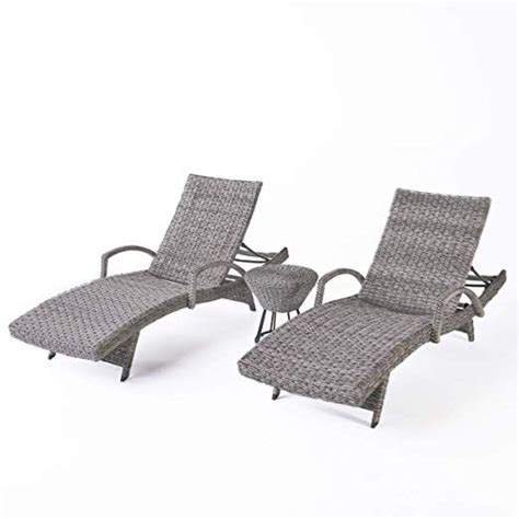 Wicker Chaise Lounge Chair