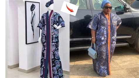 Trendy Bubu Kaftan How To Cut And Sew Bubu With Aso Oke Collar