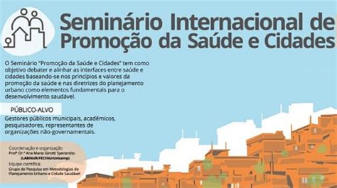 I Seminário Internacional de Promoção da Saúde e Cidades falas do