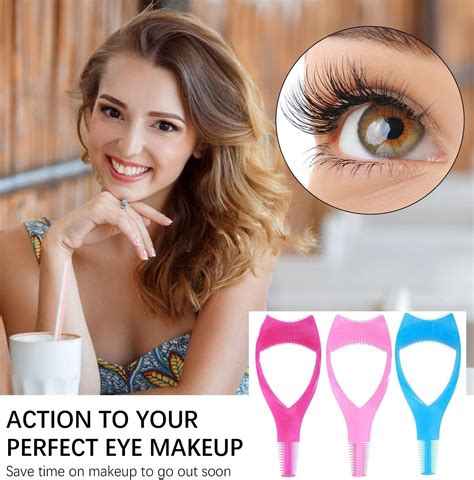 Aynkh 3 In 1 Eyelash Comb Mascara Shield Applicator Eyelashes Tools Upper Lower Eye Lash Guard