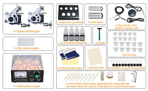 Amazon Chiitek Complete Tattoo Kit 2 Pro Machine Guns For