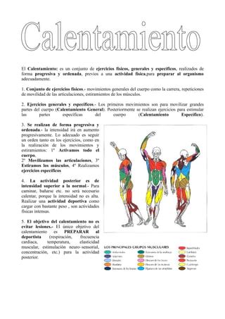 Calentamiento Deportivo Pdf Descarga Gratuita