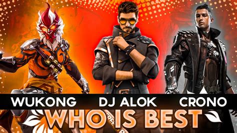 WUKONG VS CR7 VS DJ ALOK BEST FREEFIRE CHARACTER RONALDO VS DJ ALOK