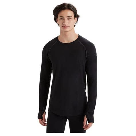 Icebreaker Mens Zone Merino Blend Baselayer Black Sportpursuit