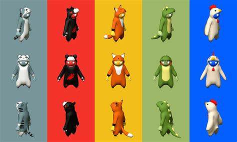 Five "kigurumi" (animal onesie) costumes that will be in the next build ...