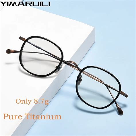 Round Eyeglass Frames Titanium