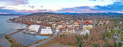 Fairhaven Bellingham Washington South Hill Waterfront Aerial Overview