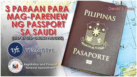 Passport Renewal Step By Step Passport Renewal Appointment Vfs Global Riyadh Saudi Arabia