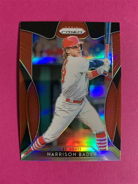 Panini Prizm Harrison Bader Red Prizm Ebay