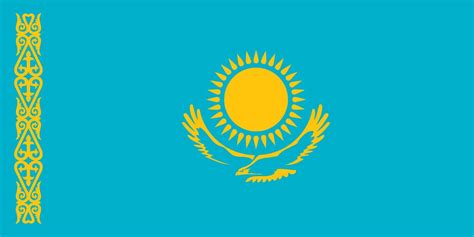 Kazakhstan Flag Vector 4757264 Vector Art at Vecteezy