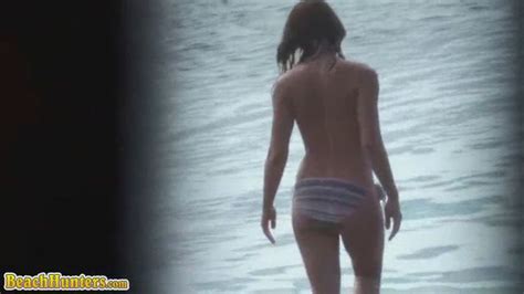 Brunette Beauty Filmed While Enjoying A Skinny Dip In The Lake Sex