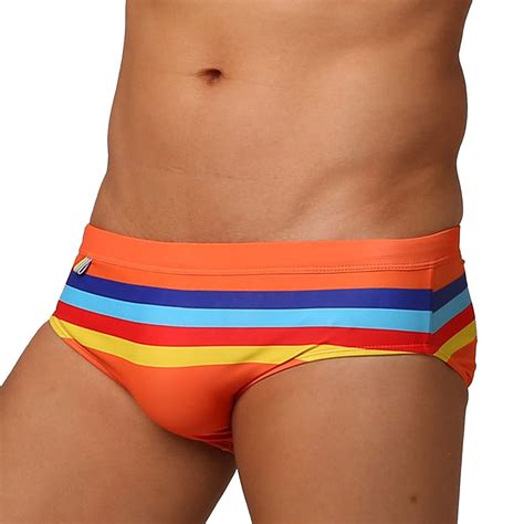 Gubotare Men Swim Briefs Mens Vintage Swim Briefs Bikini Swimwear Quick