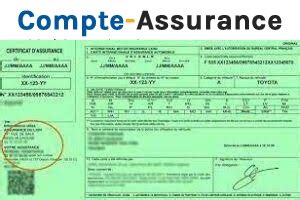 Numéro de contrat d assurance sur ma carte verte où est il