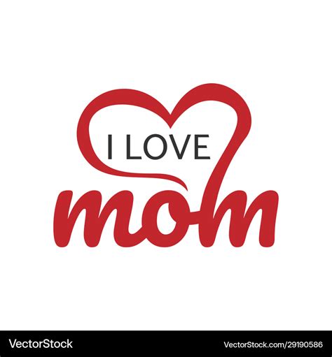 I Love My Mom Logo