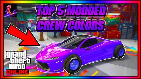 The Top 5 Best Crew Colors In Gta 5 Online 2023 Modded Crew Colors