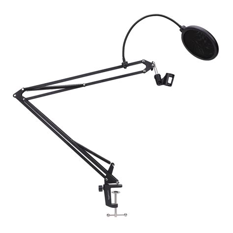 Amazon Basics Heavy-Duty Microphone Desk Arm Stand All-in-One Kit, with ...