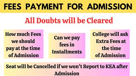 Kcet And Neet 2023 Fees Payment To Allotted College Fees Payment Kcet