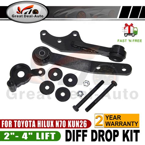 Fits Toyota Hilux N70 Kun26 Front Direct Bolt In Diff Drop Kit 2 4