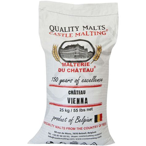 Grains de malt Château Vienna 25 kg Bière Polsinelli Enologia