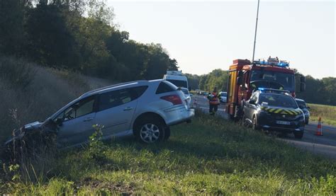 les faits divers en france Choc entre un deux roues et une voiture à