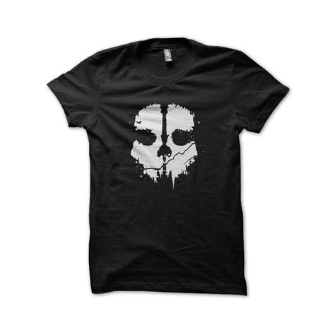 Tee Shirt Call Of Duty Ghosts Noir