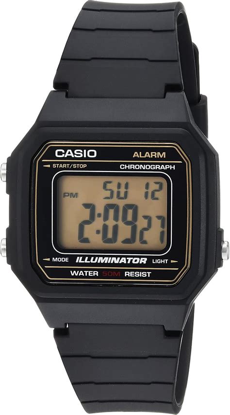 Casio Men S W 217H 9AVCF Classic Digital Display Quartz Black Watch