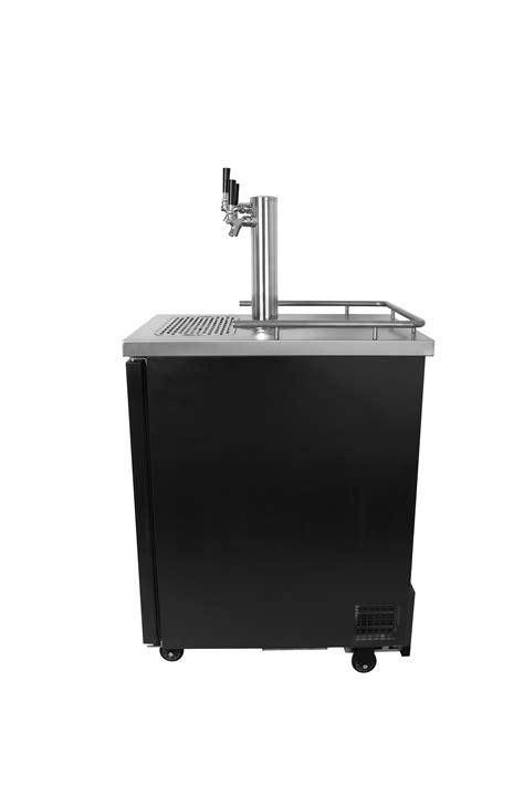 Kegco Ictck 1b 3 Triple Faucet Commercial Kegerator Iced Coffee Keg Dispenser Black