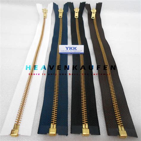 Jual Resleting Ykk Cm Inch Gigi Besi Gold Emas Bolak Balik