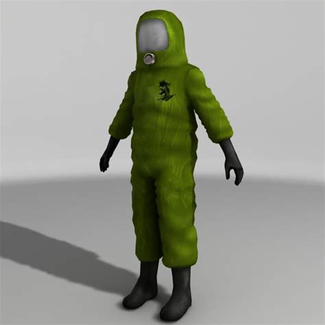 Hazmat Suit (rigged) 3D Model $40 - .fbx .obj .3ds .max - Free3D