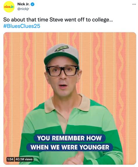 A Message from Steve - Blue’s Clues 25th Anniversary - The Shorty Awards