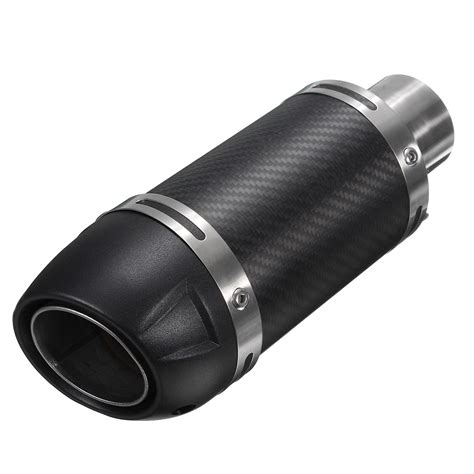 Mm Universal Motorcycle Carbonfiber Exhaust Muffler Pipe With