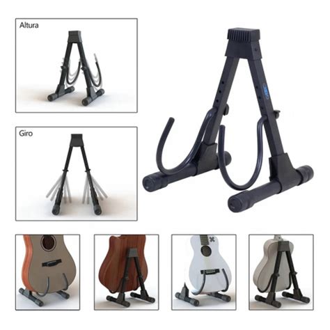 Suporte Pedestal Para Viol O Guitarra Si Preto Ask Em Promo O Na